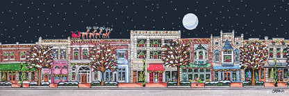 Puzzle: Main Street Christmas 500 Piece Panoramic Puzzle