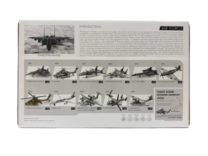 Model Bricks: F-15 Interceptor Fighter Jet Building Brick Set