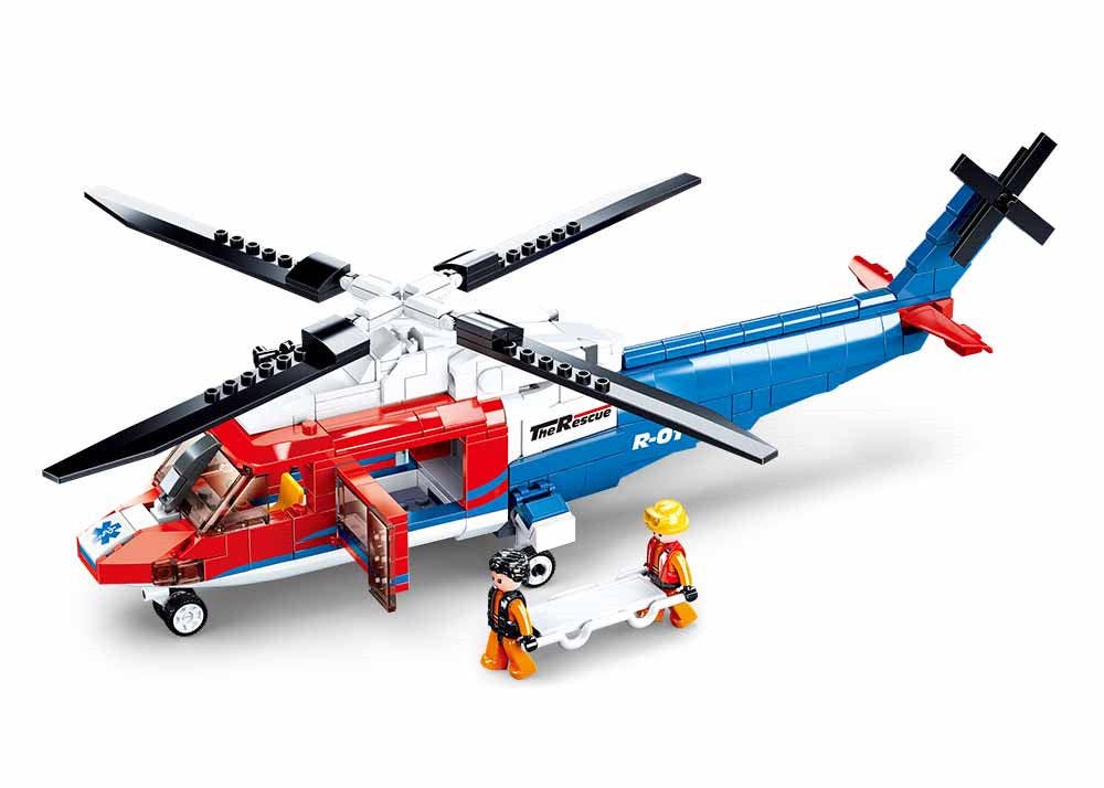 Model Bricks: "The Rescue" Medivac Coast Guard Helicopter (402 pcs)