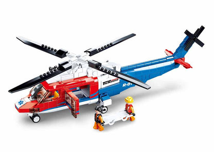 Model Bricks: "The Rescue" Medivac Coast Guard Helicopter (402 pcs)
