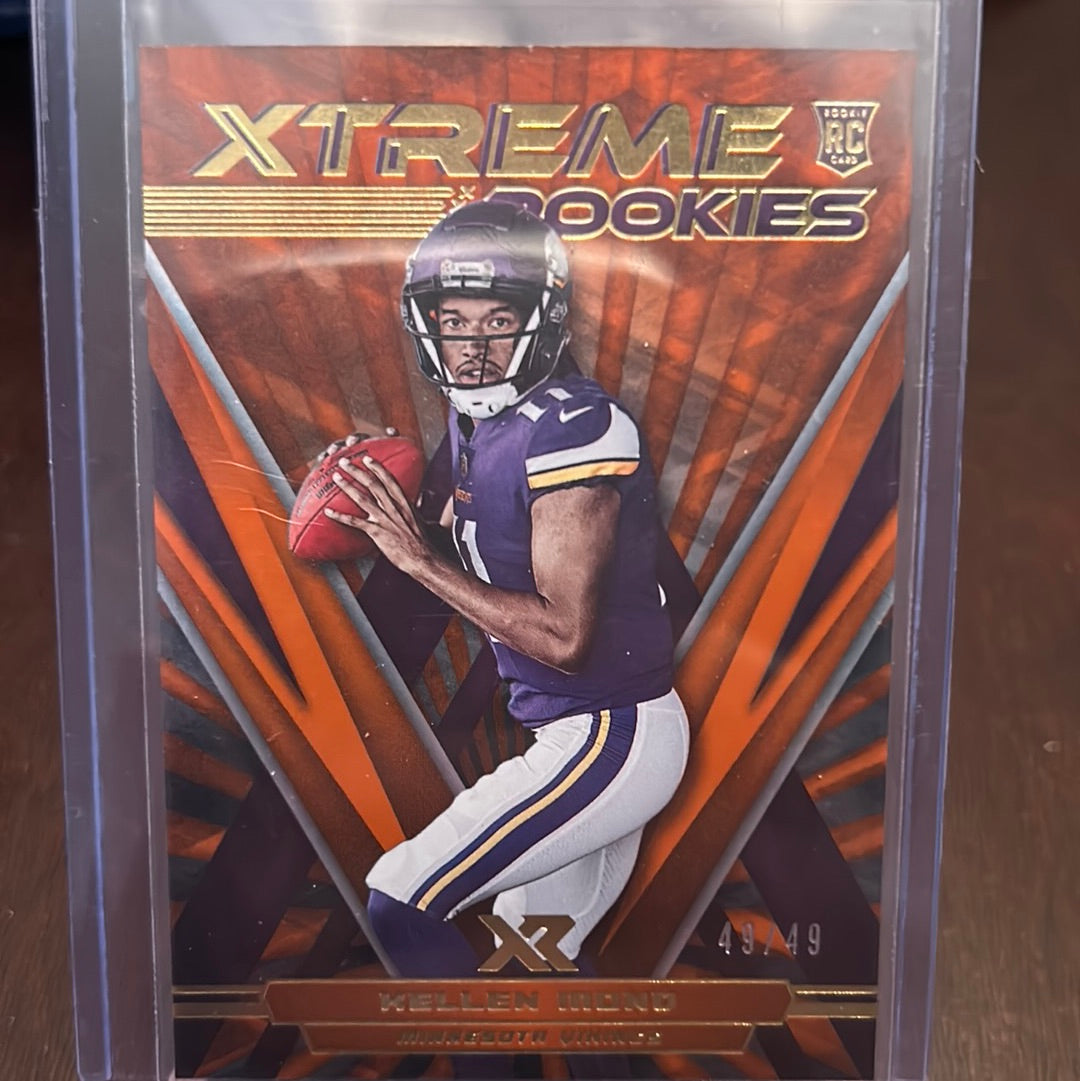 Kellen Mond 2021 Panini XR Xtreme Rookies RC Orange Parallel #XTR21 Vikings /49 Trading Card