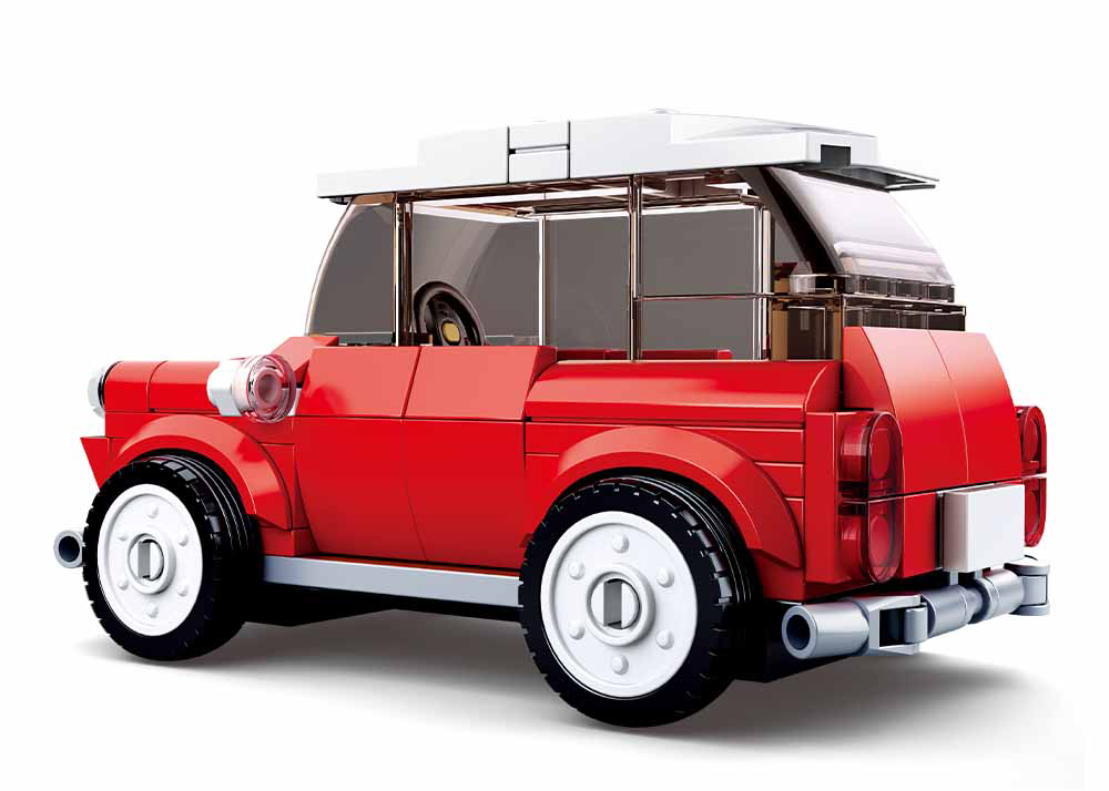 Model Bricks: Mini Car Building Brick Kit (113 pcs)