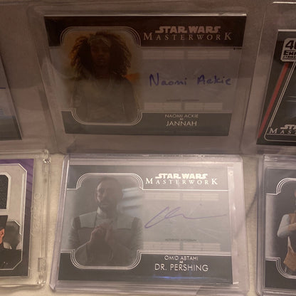 Topps Star Wars Masterwork Trading Card PYC Autos/Parallels/Base