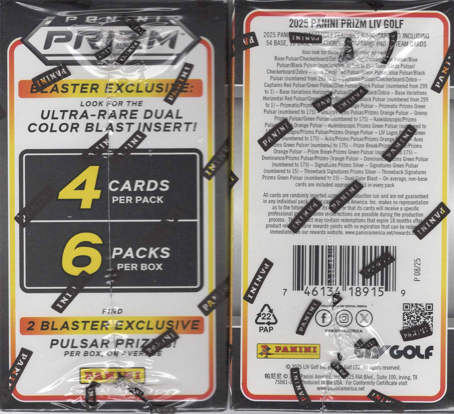 2025 Panini: Prizm LIV Golf Blaster Box