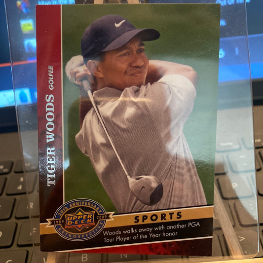 2009 Upper Deck 20th Anniversary Retrospective Sports Tiger Woods #1681 Trading Card