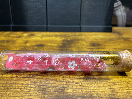 7-Set “Sakura Blossom” RPG Dice