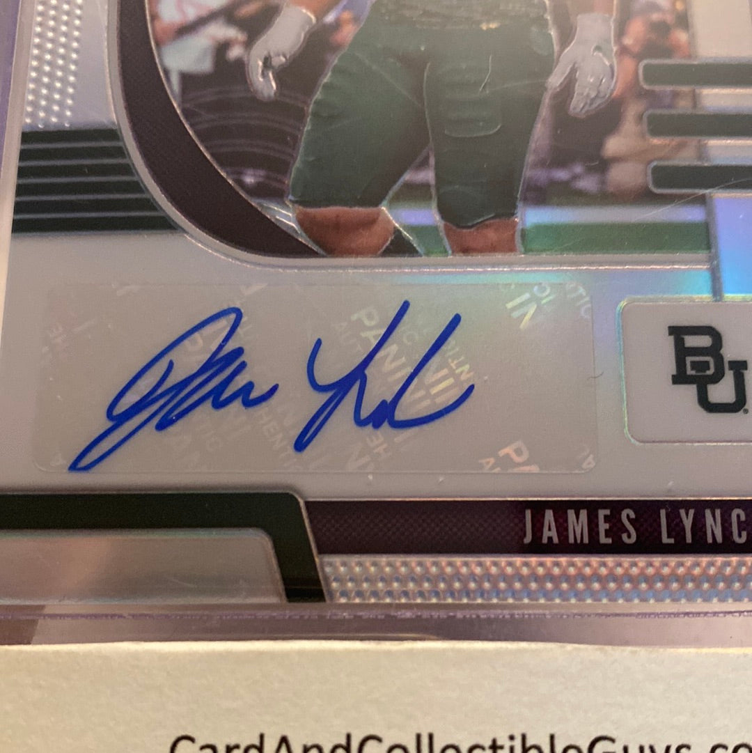 2020 Panini Prizm Draft Picks Silver Auto #265 JAMES LYNCH  RC Baylor Bears Trading Card