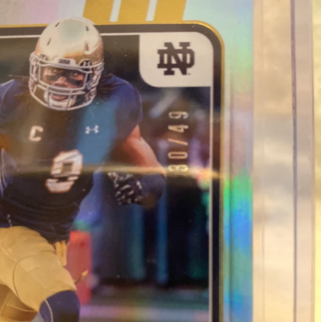 2021 jaylon smith /49 green game ticket panini contenders Trading Card