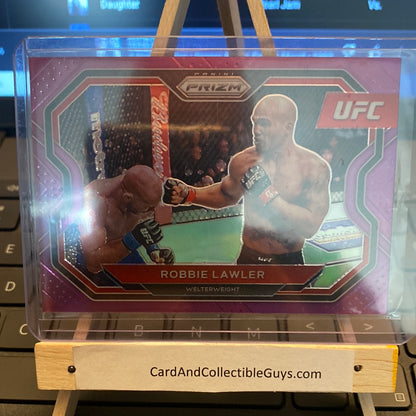 Robbie Lawler 2021 Panini Prizm UFC Purple Refractor Card 042/149 #195 Trading Card