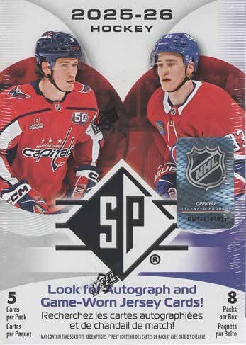 2025-26 Upper Deck Hockey: SP NHL Hockey 40ct. Blaster Box