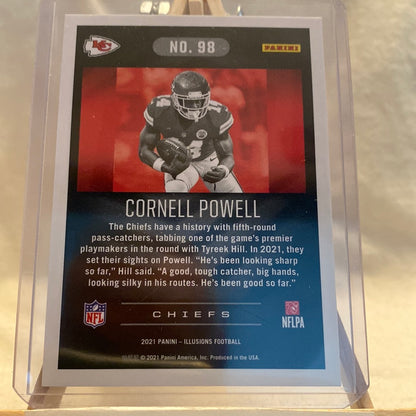 2021 Illusions Base Yellow Diamond #98 Cornell Powell /249 - RC Trading Card