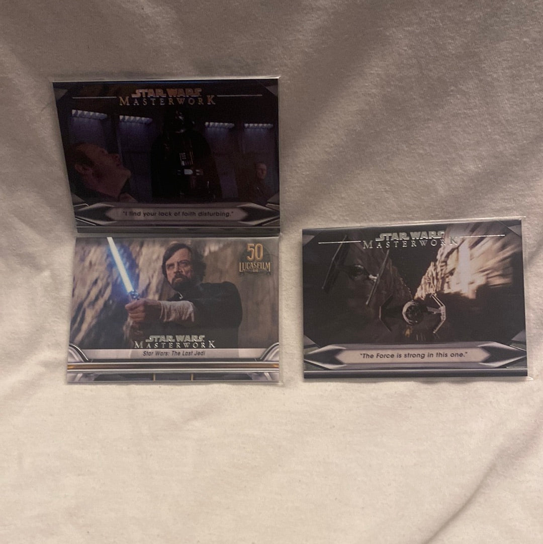 Topps Star Wars Masterwork Trading Card PYC Autos/Parallels/Base