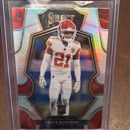 2022 PANINI SELECT TRENT MCDUFFIE ROOKIE RC  PREMIER LEVEL CHIEFS Trading Card