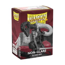 Protect: Dragon Shield Sleeves-100ct Box Matte Non-Glare Blood Red