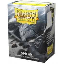 Protect: Dragon Shield Sleeves-100ct Box Dual Matte Snow