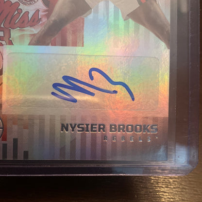 2022 Panini Chronicles Illusions DP Rookie Signs Nysier Brooks RC AUTO Trading Card