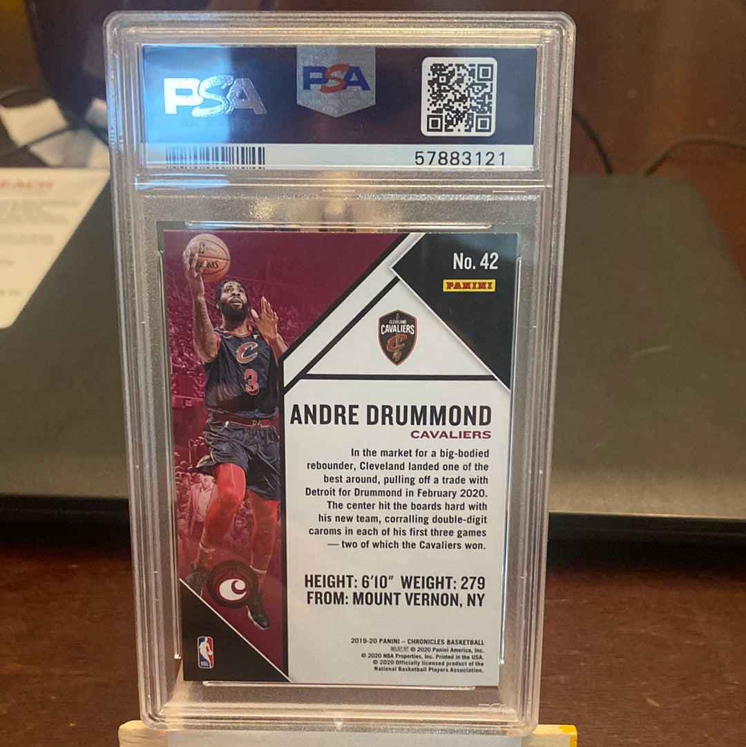 2019-20 Panini Chronicles Andre Drummond PSA 10 Bronze Trading Card