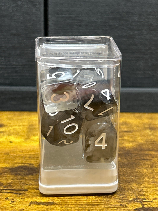 7-Set “Wraith” RPG Dice