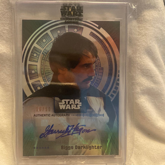 Topps Star Wars Signature Series trading card A-GH /50