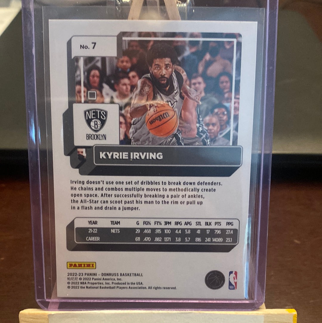 2022-23 Donruss Choice Kyrie Irving Red Mojo Parallel 80/99 Nets/Mavericks Trading Card