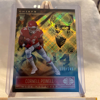 2021 Illusions Base Yellow Diamond #98 Cornell Powell /249 - RC Trading Card