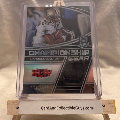 2022 Panini Spectra Marques Colston Championship Gear #CG-MCO 76/99 Trading Card