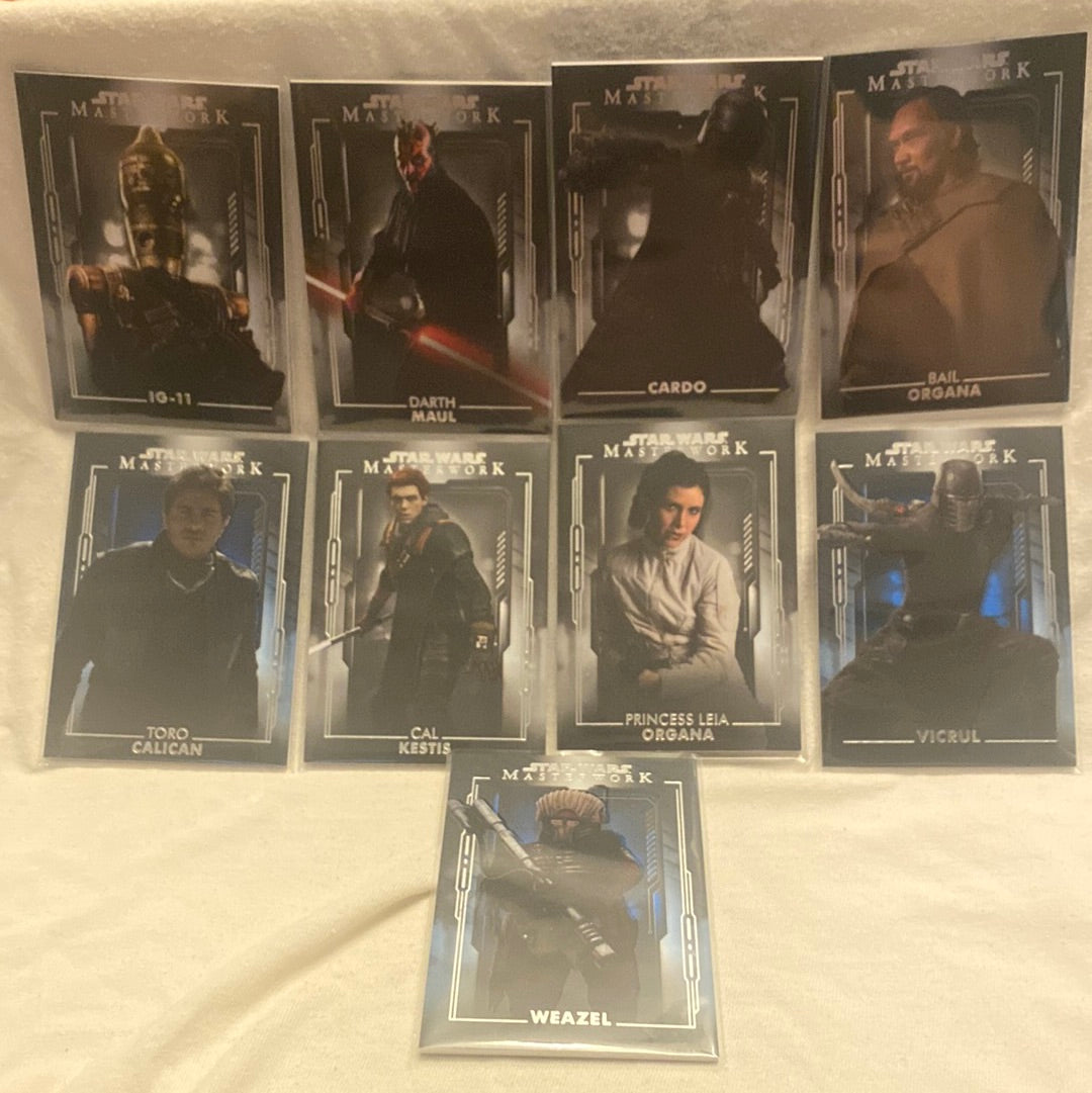 Topps Star Wars Masterwork Trading Card PYC Autos/Parallels/Base