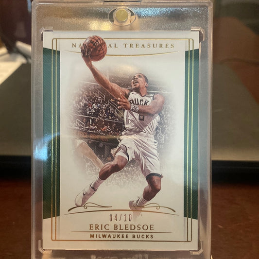 Eric Bledsoe 2018-19 Panini National Treasures 04/10 Bucks Suns Trading Card