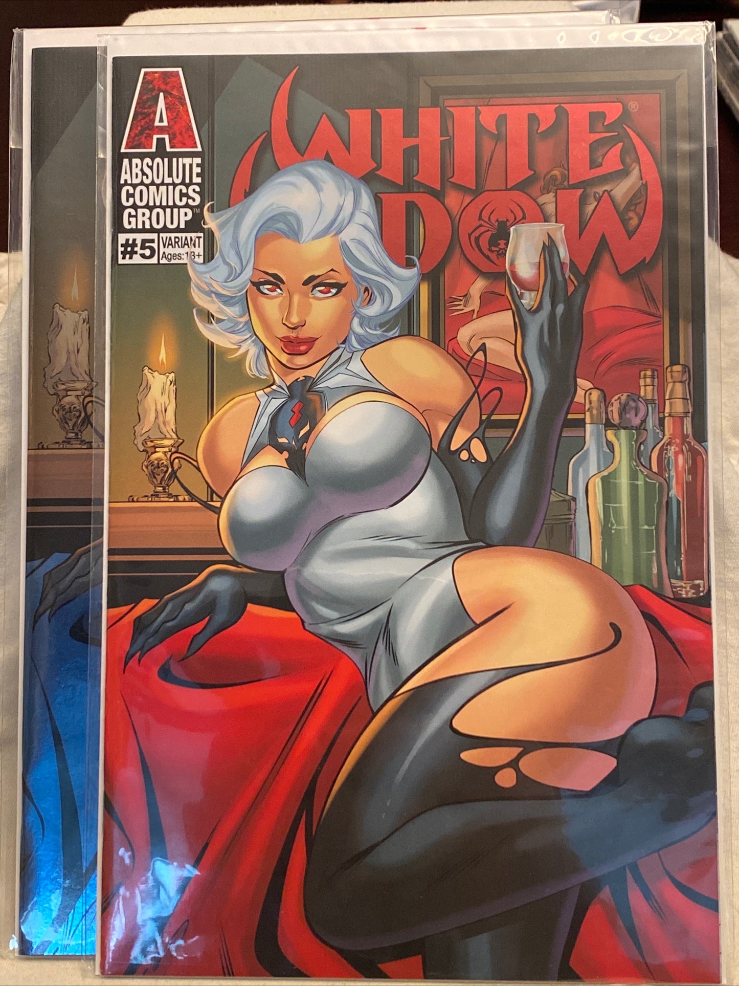 Absolute comics group White Widow #5 2 comic book lot