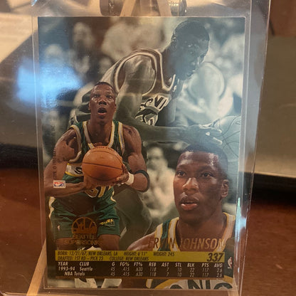 1994-95 Fleer Ultra Ervin Johnson Seattle Supersonics #337 autographed Trading Card