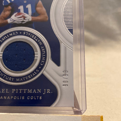 Michael Pittman Jr 2021 Panini National Treasures Century Materials /99 #CM-MPJ Trading Card