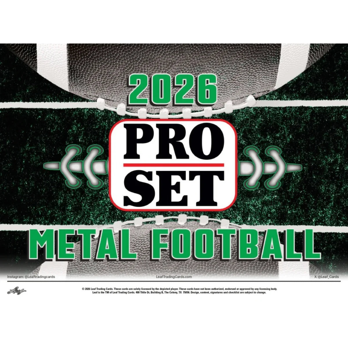 2026 Pro Set: Metal Football Hobby Box