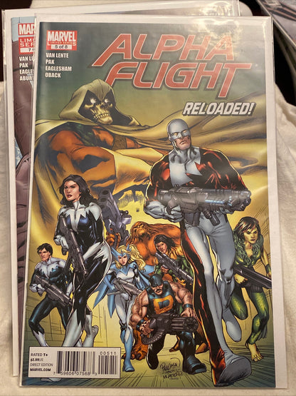 Marvel Comics Alpha Flight: Fear Itself complete comic book set