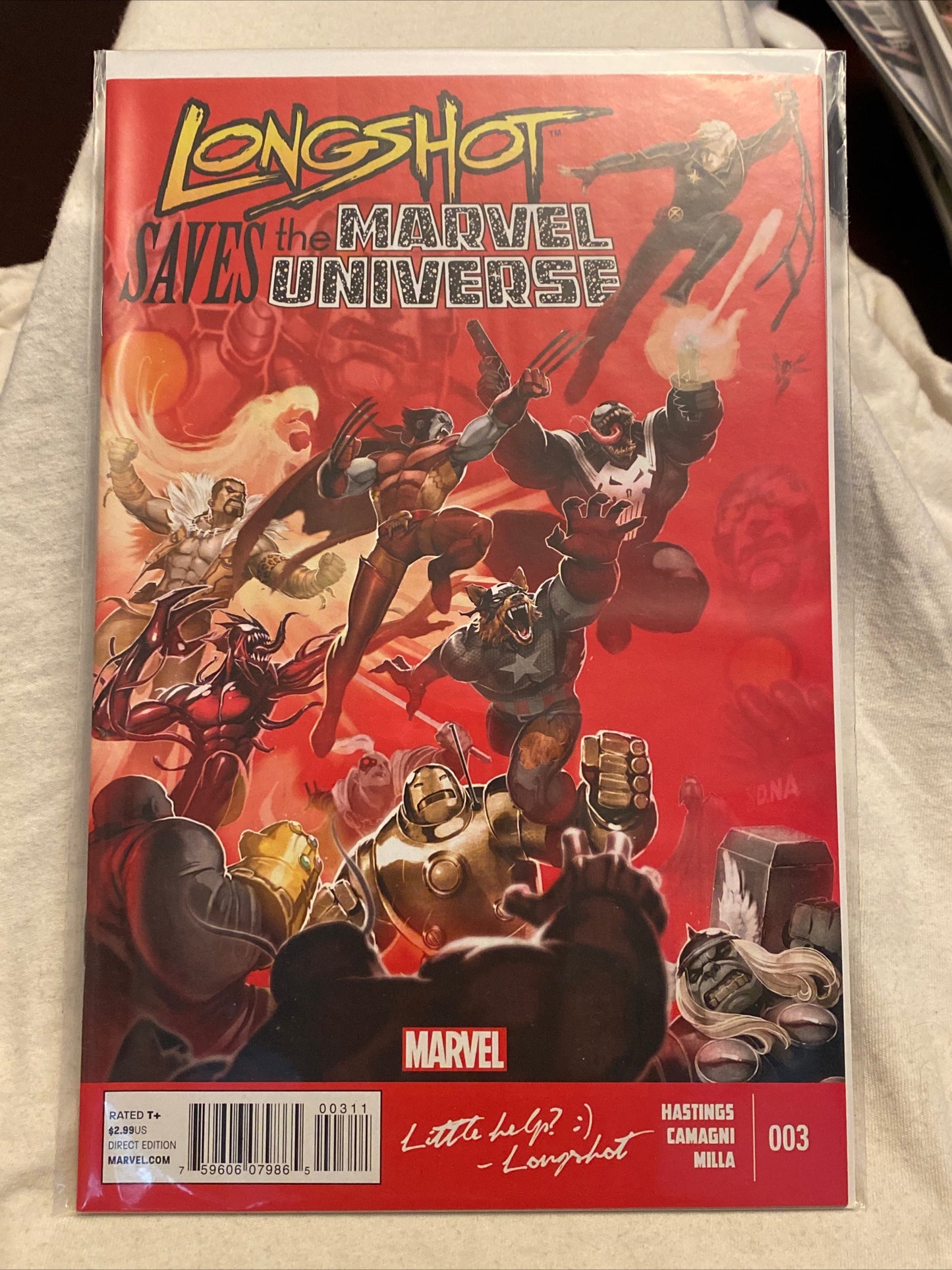 Marvel comics Longshot Saves the Marvel Universe complete comic book series