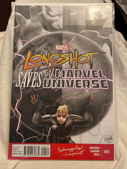 Marvel comics Longshot Saves the Marvel Universe complete comic book series