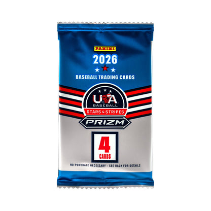 2026 Panini Baseball: USA Stars & Stripes Prizm Baseball 40ct. Mega Bx