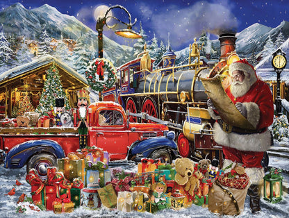 Puzzle: All Aboard!  The Santa Express 550 piece puzzle