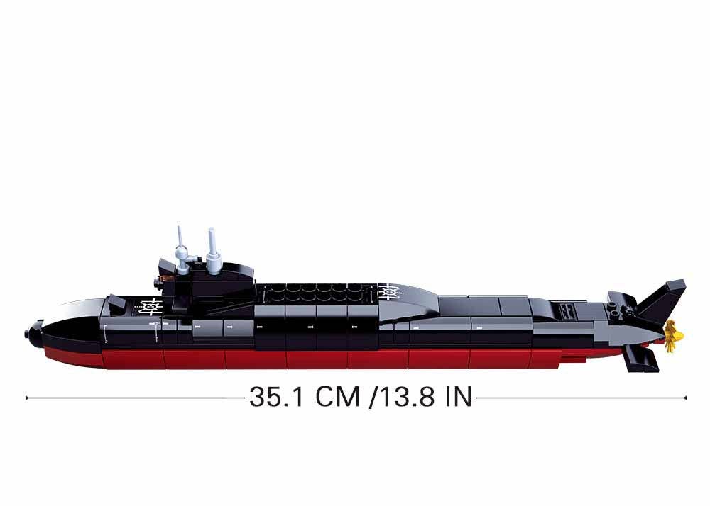 Model Bricks: Strategic Submarine Building Bricks (227 Pcs)
