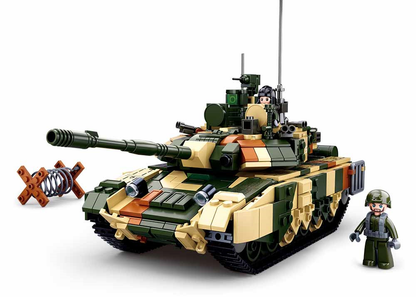 Model Bricks: T90MS Battle Tank Building Brick Kit (772 Pcs)
