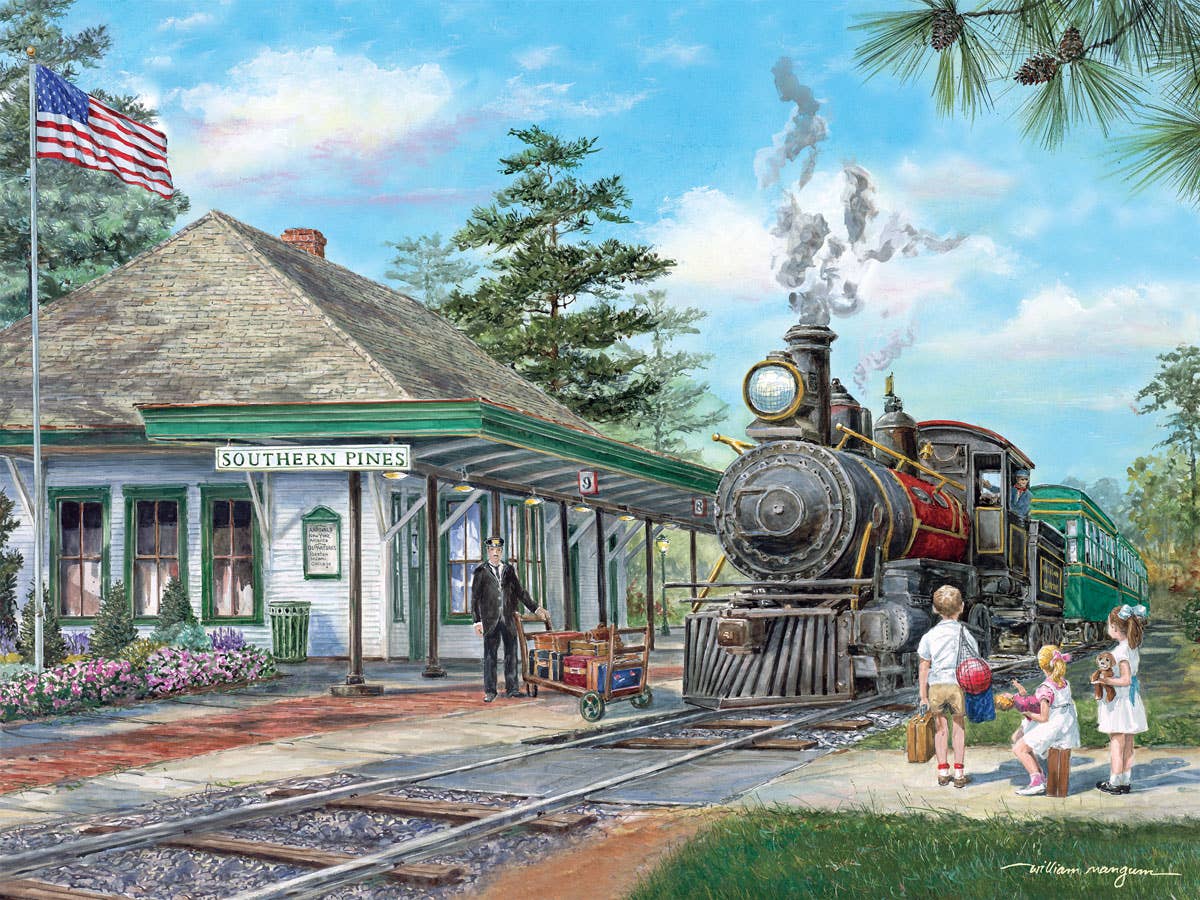 Puzzle: Southern Pines Station 550 Piece Puzzle