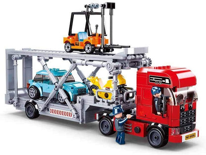 Model Bricks Modern Car Transporter Building Brick Brands (542 pcs)
