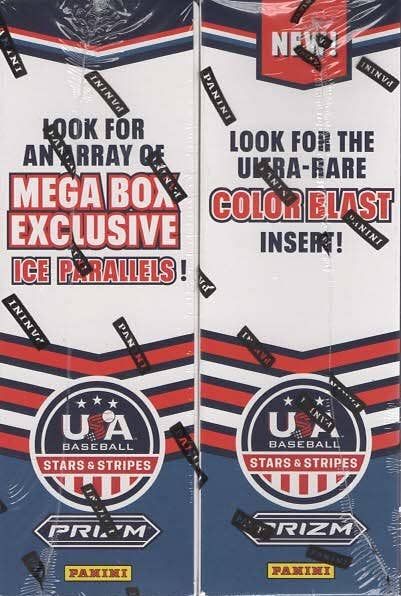 2026 Panini Baseball: USA Stars & Stripes Prizm Baseball 40ct. Mega Bx