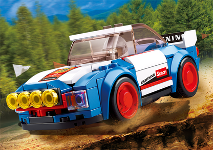 Model Bricks: Car Club Building Brick Kit, Rally Car (138 Pcs)