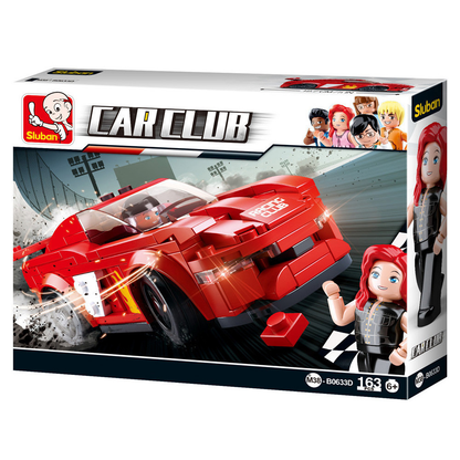 Model Bricks: Car Club Building Brick Kit, Bird (163 Pcs)