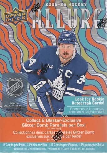 2025-26 Upper Deck: Allure Hockey 20ct. Blaster Box