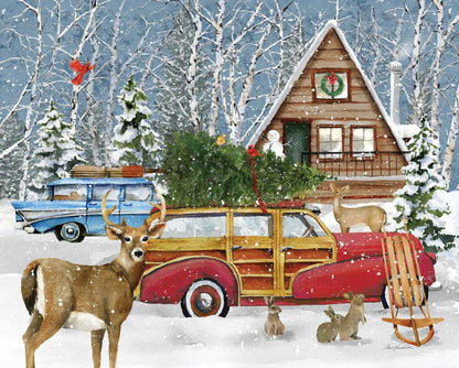 Puzzle: A Country Christmas Retreat 1000 piece puzzle