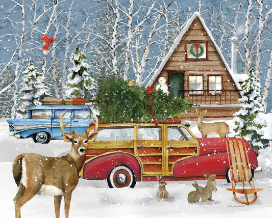 Puzzle: A Country Christmas Retreat 1000 piece puzzle