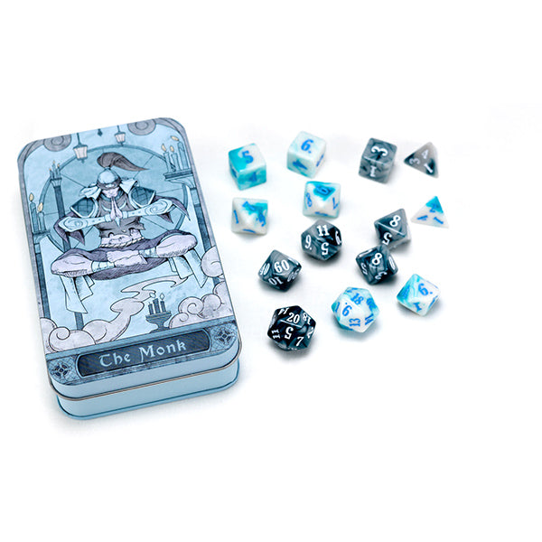 Dice: RPG Class Monk Set Tin (14 Dice)