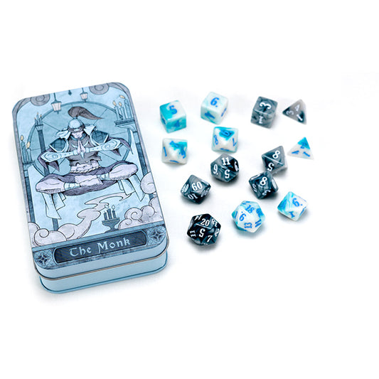Dice: RPG Class Monk Set Tin (14 Dice)
