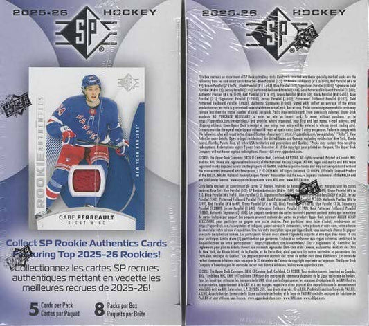 2025-26 Upper Deck Hockey: SP NHL Hockey 40ct. Blaster Box